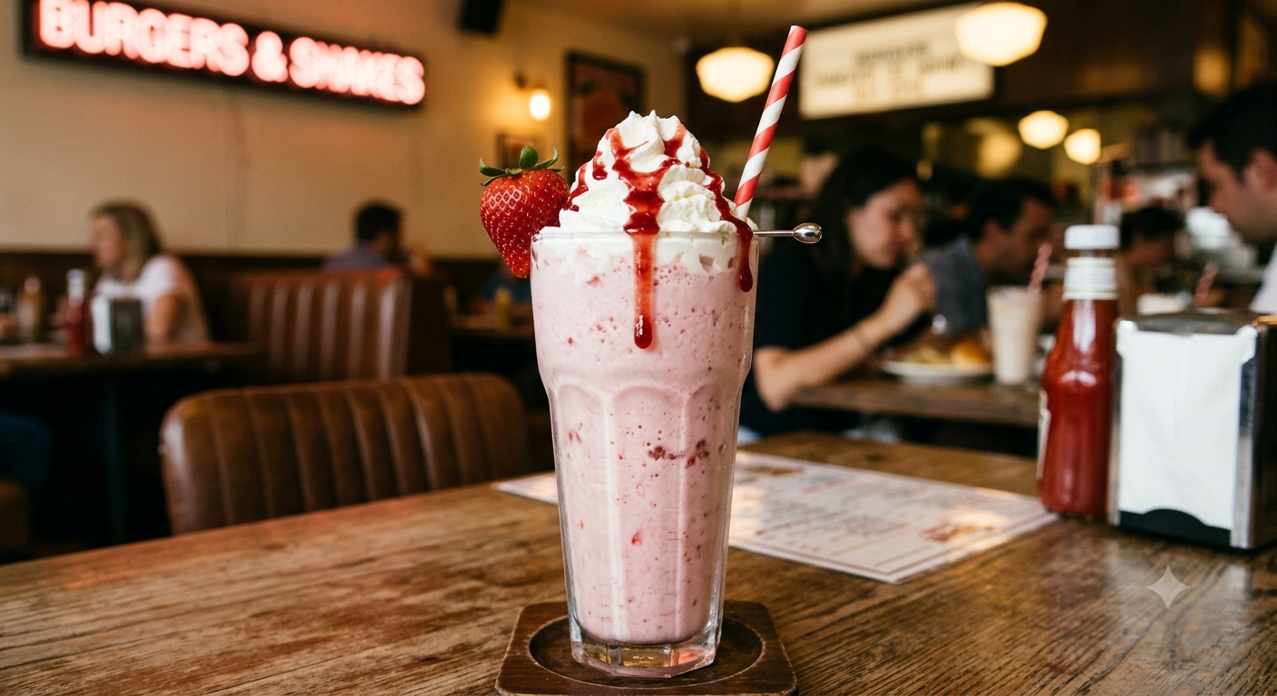 Milk Shake de Morango