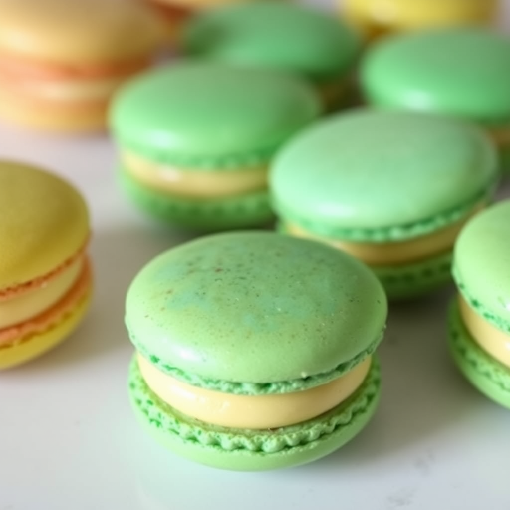 macarrons sabor limão