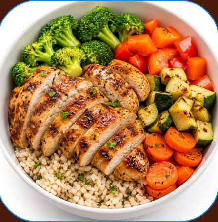 Salmão com legumes